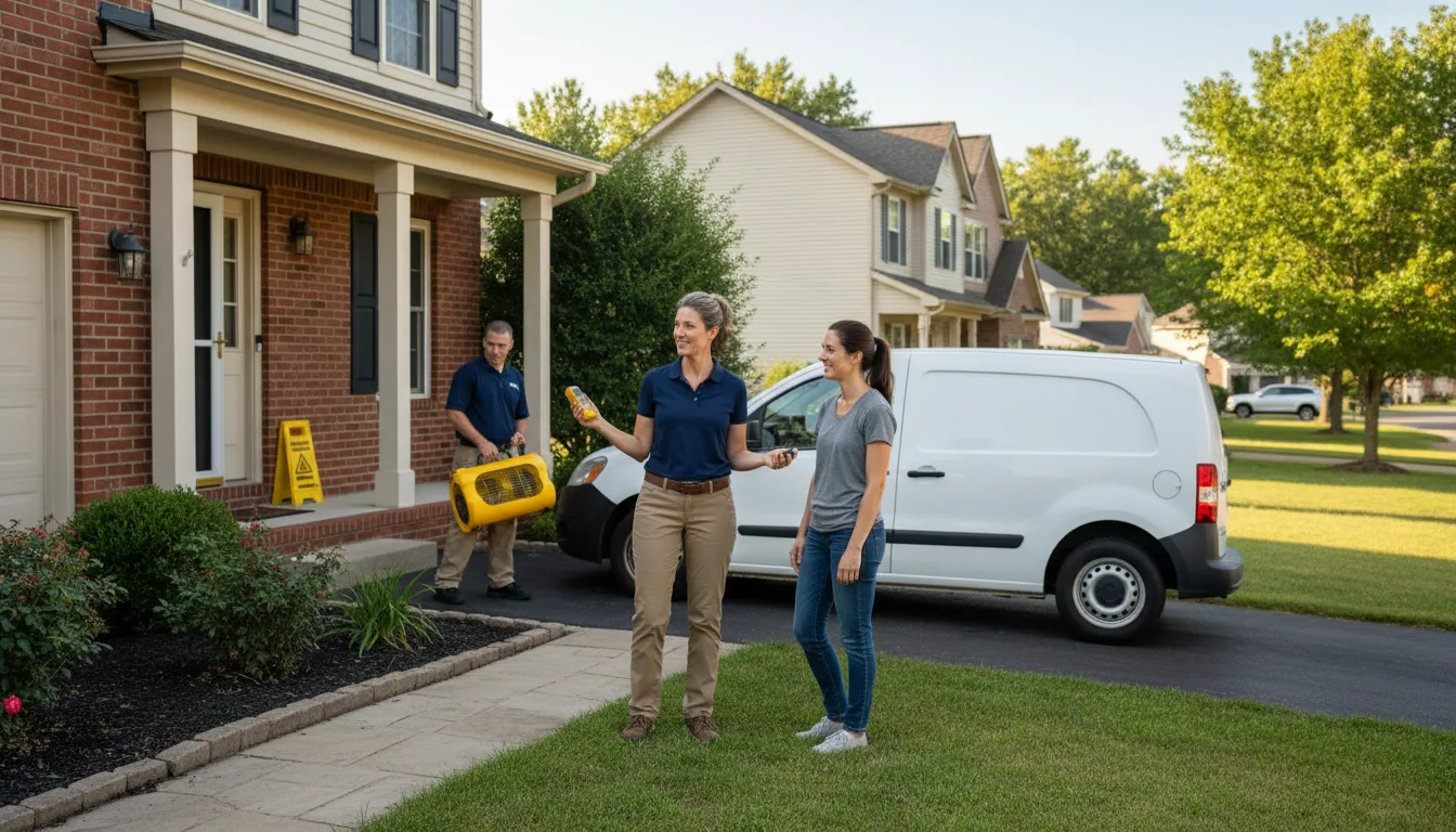 Residential water damage restoration in Morganton, NC